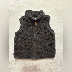 Carter's Gray Sherpa Fleece Vest